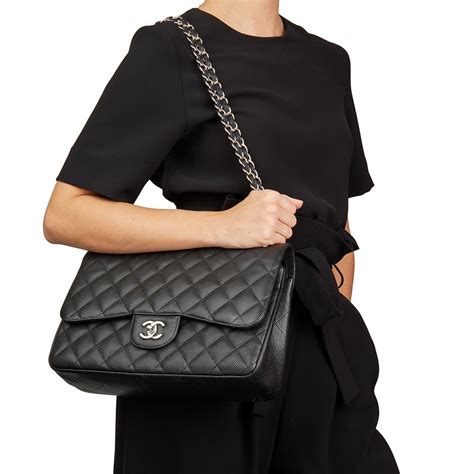 chanel jumbo double flap size|vintage Chanel jumbo flap bag.